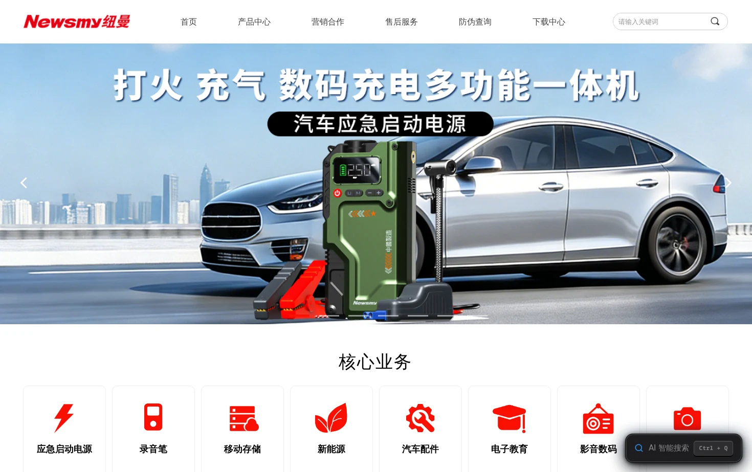 纽曼公司 页面快照